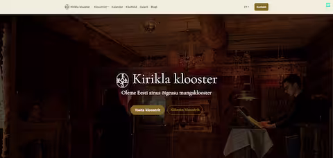 Kirikla luostarin kotisivun esikatselu